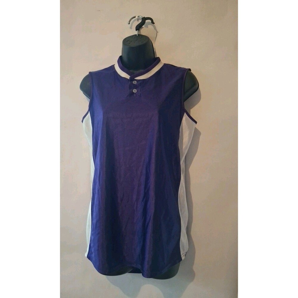 Bike Purple And Grey Sleeveless Women's Size Small Jersey